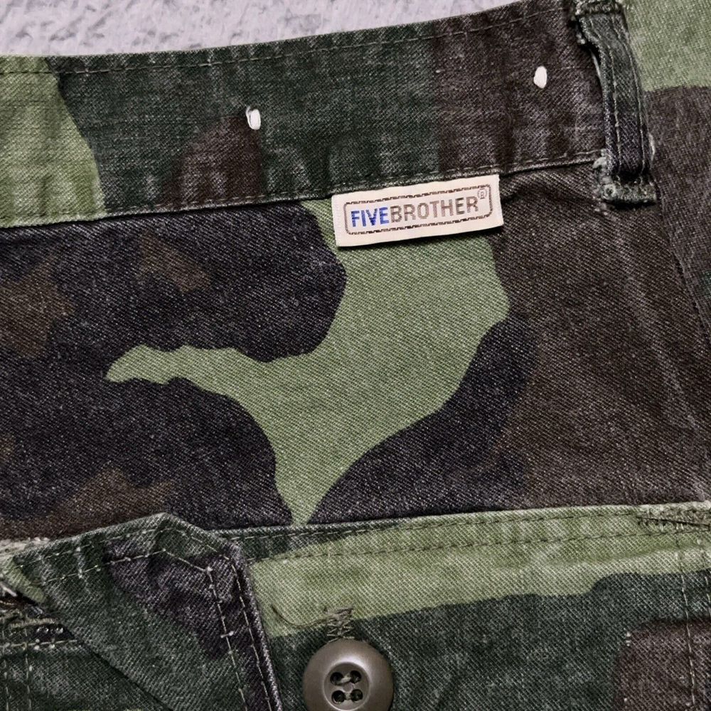 Vintage Five Brother Camo Pants Women's 25x29 Mid Rise Faded Military USA Made - Picture 10 of 10